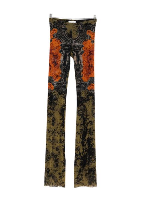 pantaloni mesh printed médaillon donna multicolor JEAN PAUL GAULTIER | 25/03-W-TR016-M006P004115